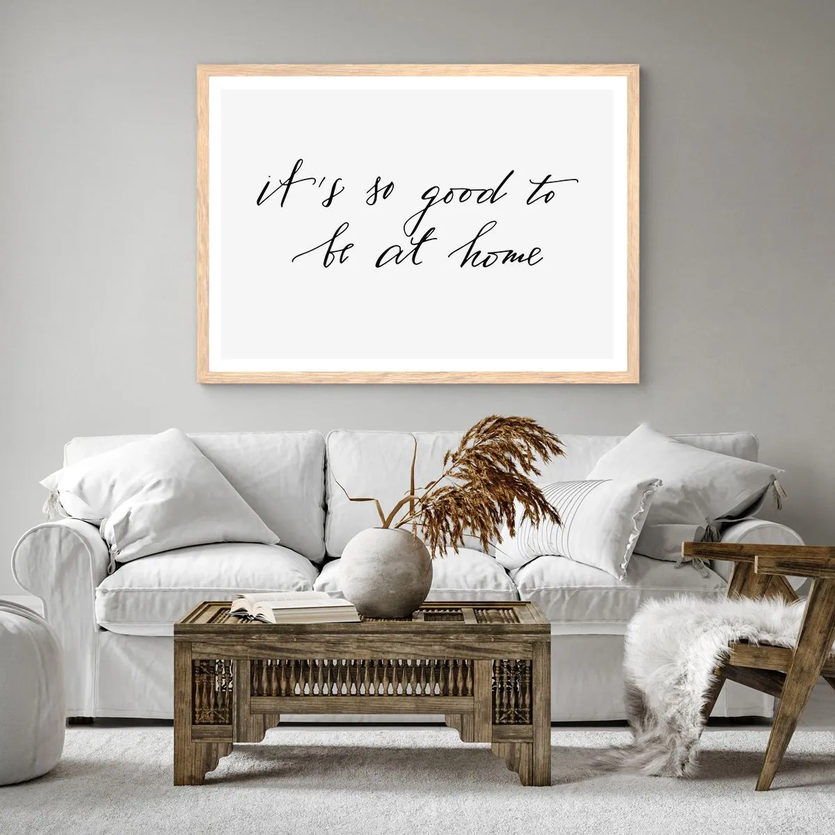 Poster in cornice rovere chiaro - Tutta la verità - 40x30 cm