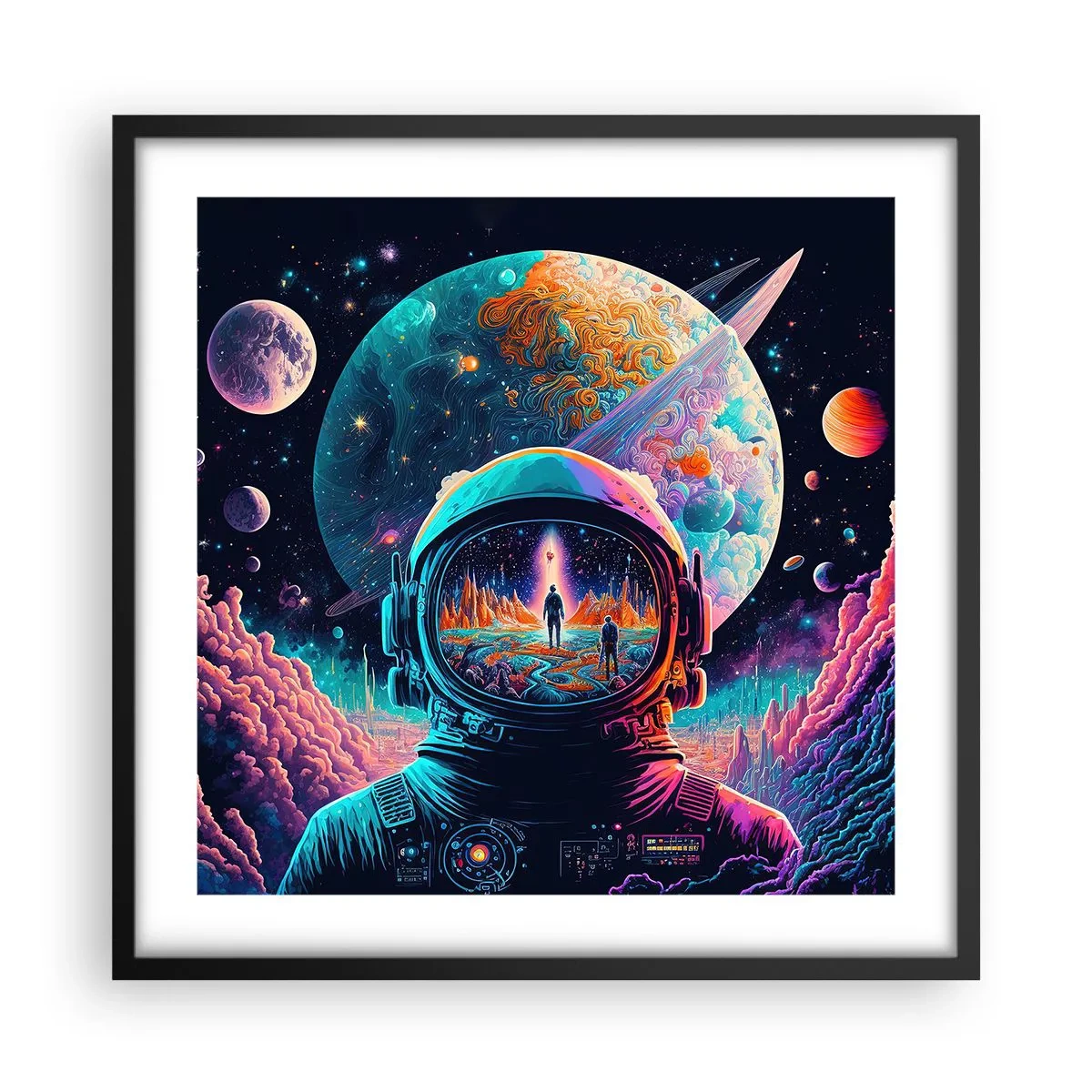 Poster in cornice nera - I filosofi non l'avevano pensato - 50x50 cm