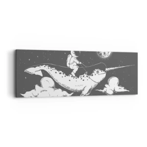 Quadro su tela - Stampe su Tela - Il cavaliere dello spazio - 90x30 cm