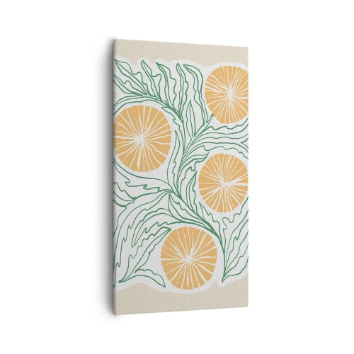 Quadro su tela - Stampe su Tela - Etnicamente con una nota di astrazione - 55x100 cm