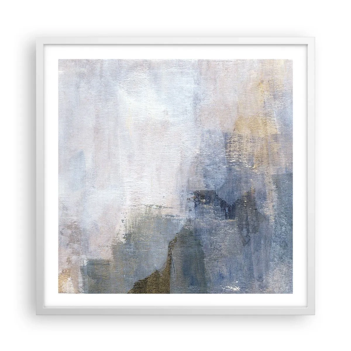 Poster in cornice bianca - Toni e accordi dei colori - 60x60 cm