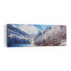 Quadro su tela - Stampe su Tela - Il custode innevato - 90x30 cm