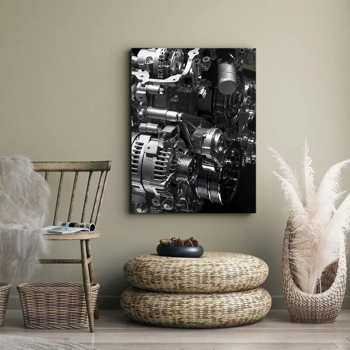 Quadro su tela - Stampe su Tela - D'acciaio, bello, forte - 65x120 cm