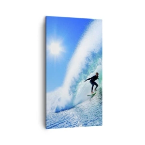 Quadro su tela - Stampe su Tela - Attraverso il grande blu - 45x80 cm