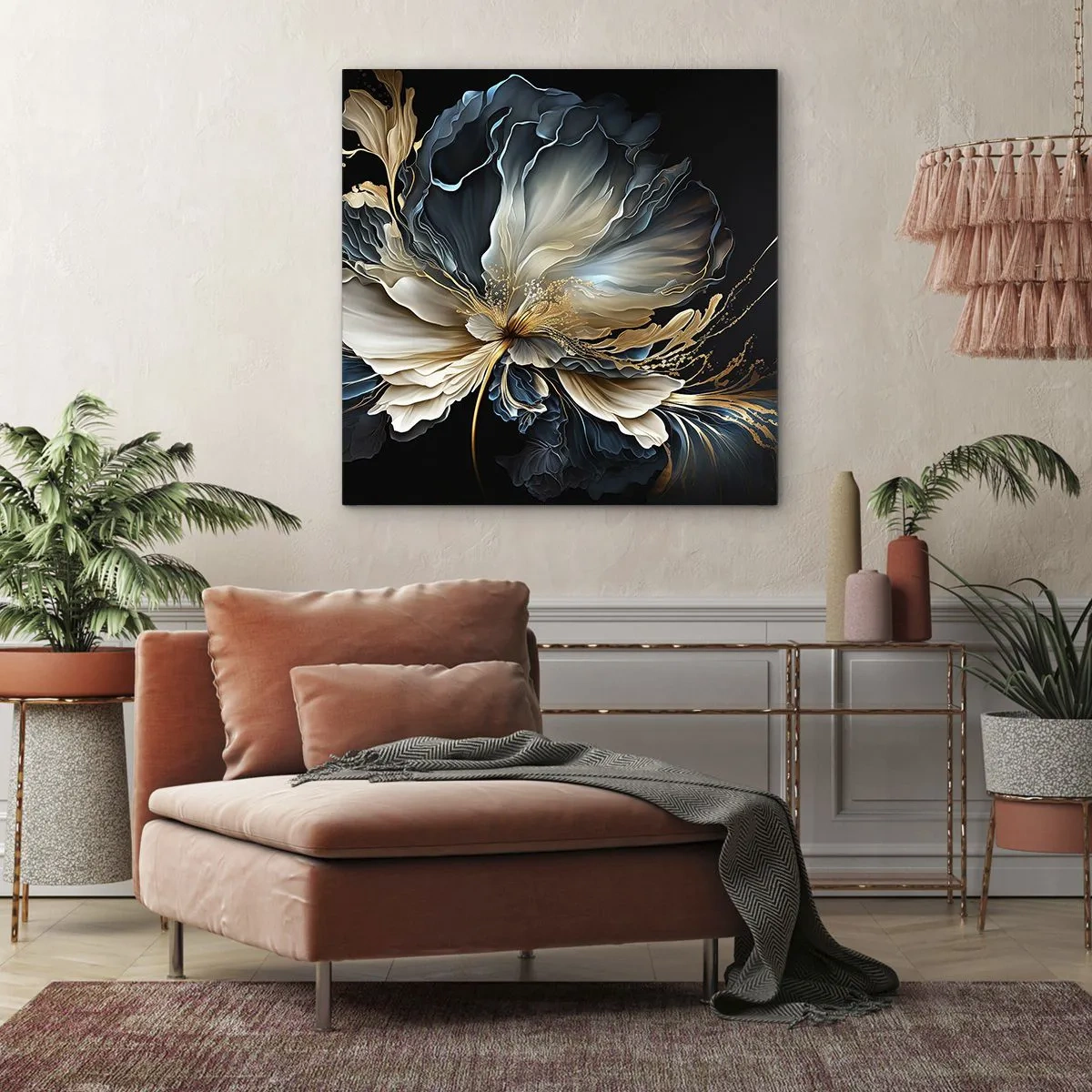 Quadro su tela - Stampe su Tela - Fantastico fiore di felce - 40x40 cm