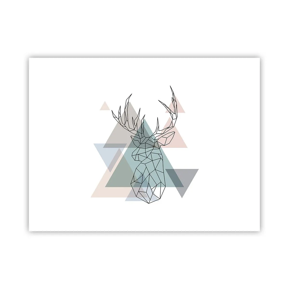 Poster - Nel bosco geometrico - 40x30 cm