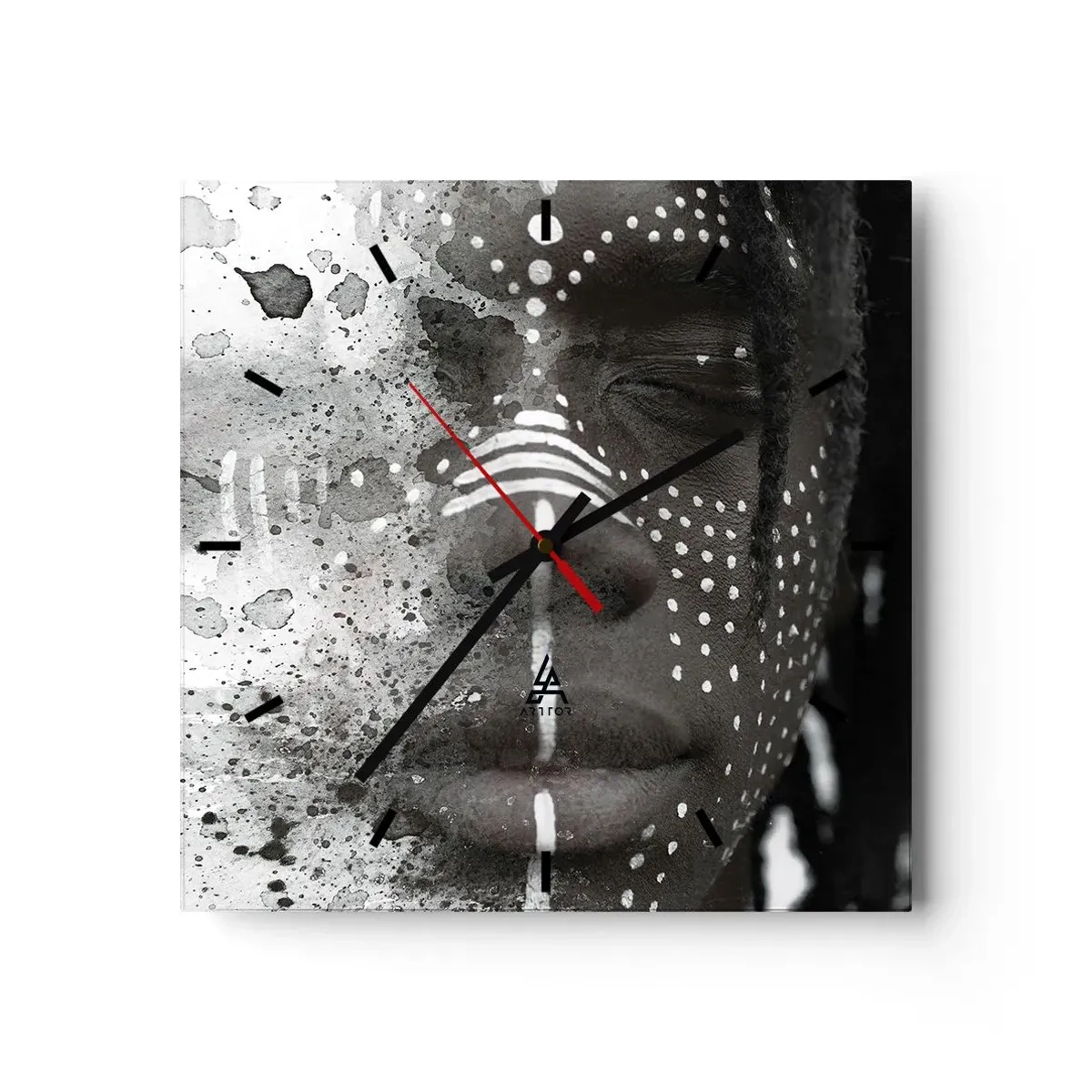 Orologio da parete - Orologio in Vetro - Scopri lo spirito primordiale - 40x40 cm