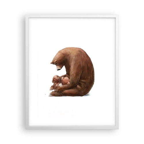 Poster in cornice bianca - Sogni d'oro, bambini - 40x50 cm