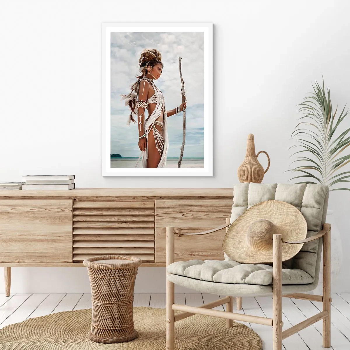 Poster in cornice bianca - La regina dei tropici - 70x100 cm