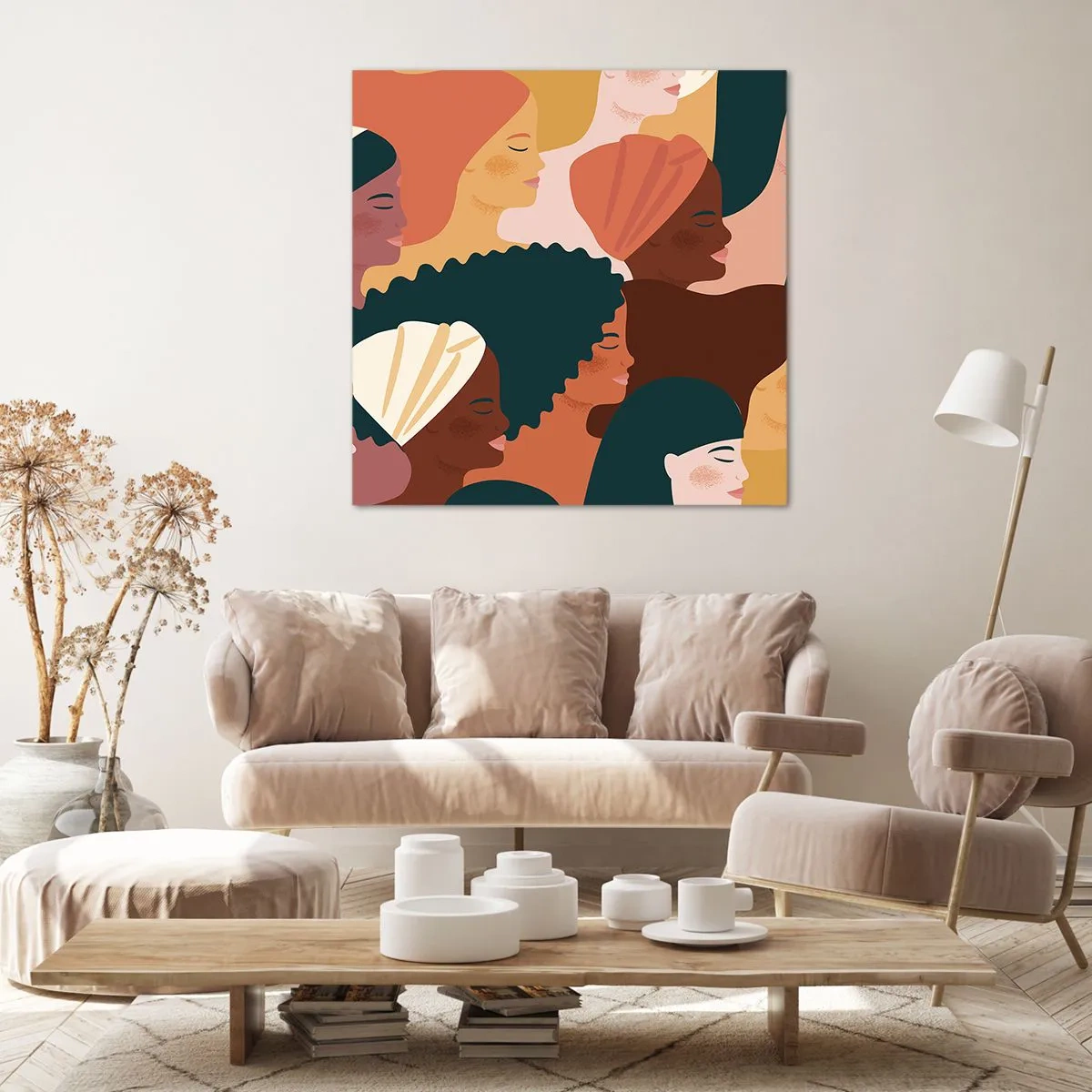 Quadro su tela - Stampe su Tela - Solo femminilità - 50x50 cm