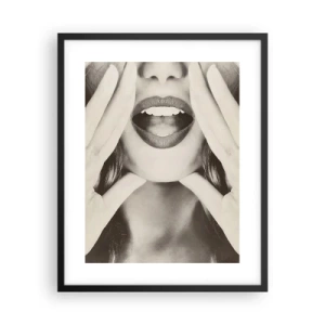 Poster in cornice nera - Arrivo! - 40x50 cm