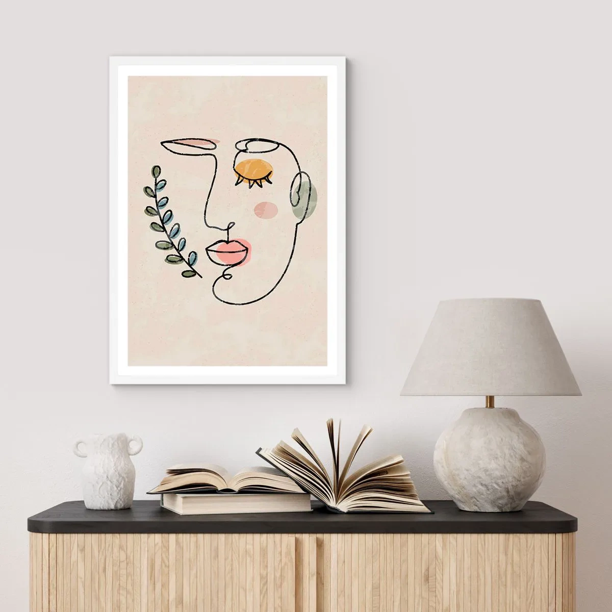 Poster in cornice bianca - La pace ritrovata - 70x100 cm