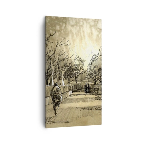 Quadro su tela - Stampe su Tela - Attimo fermato con la penna - 45x80 cm