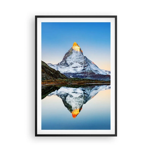 Poster in cornice nera - Due mondi - 61x91 cm