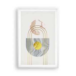 Poster in cornice bianca - Chiarezza e lucentezza - 61x91 cm