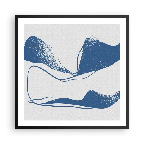 Poster in cornice nera - Astrazione alata - 60x60 cm