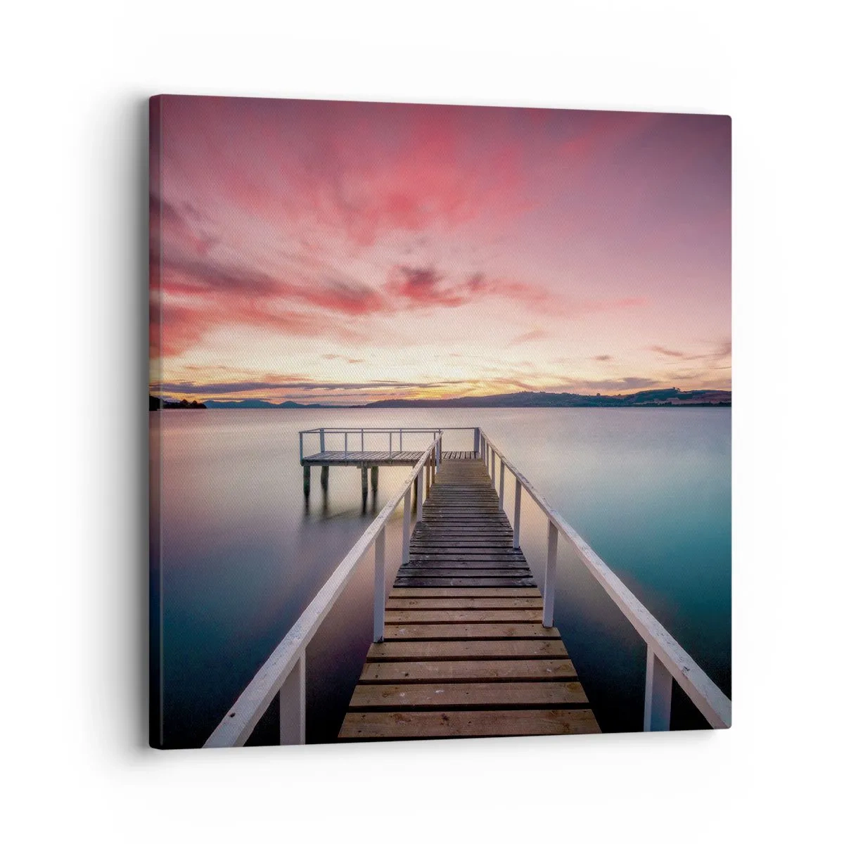 Quadro su tela - Stampe su Tela - La fiamma mite della sera - 30x30 cm