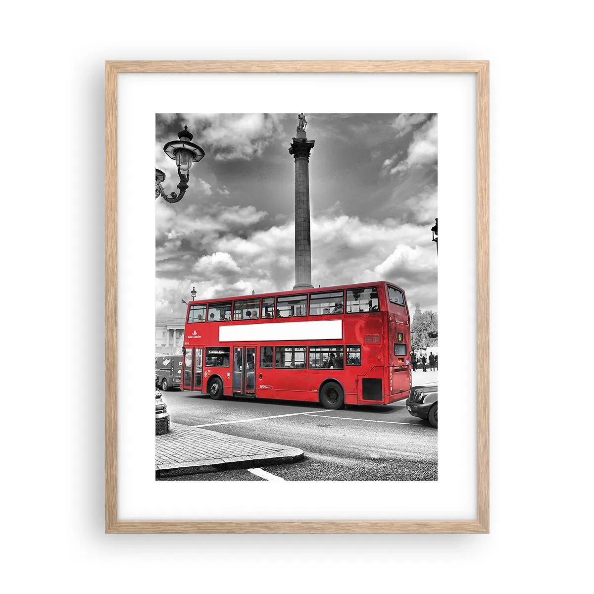 Poster in cornice rovere chiaro - Il vero flusso sanguigno della città - 40x50 cm