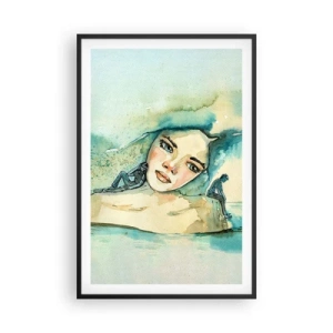 Poster in cornice nera - Am I blue? - 61x91 cm