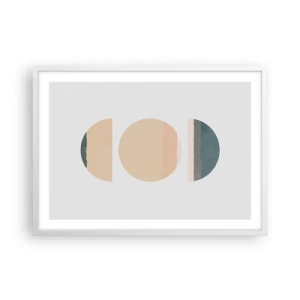 Poster in cornice bianca - Un cerchio dopo l'altro - 70x50 cm