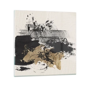 Quadro su vetro - Composizione con passione - 30x30 cm