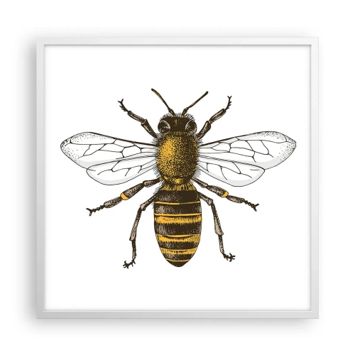 Poster in cornice bianca - Bella e buona - 60x60 cm