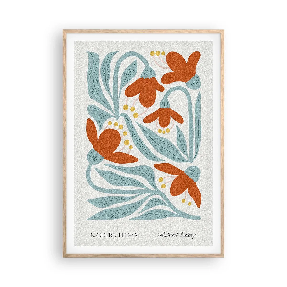 Poster in cornice rovere chiaro - Verso la terra, verso il sole - 70x100 cm