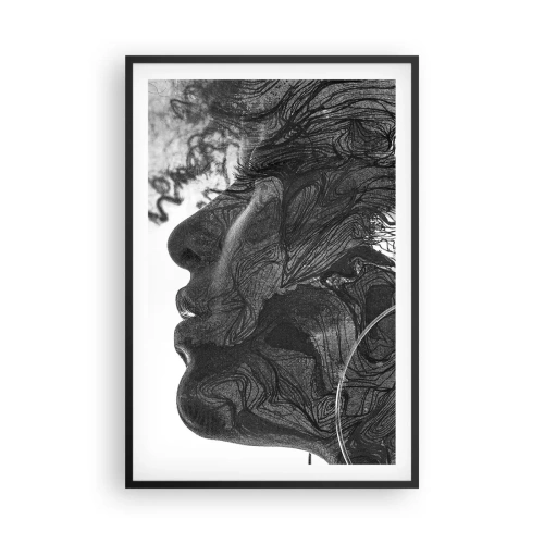 Poster in cornice nera - Aggrovigliata nei sogni - 61x91 cm