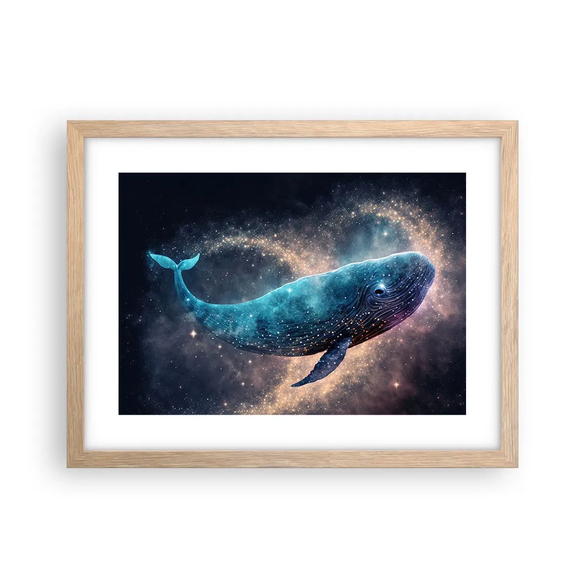 Poster in cornice rovere chiaro - Esiste un mondo... - 40x30 cm
