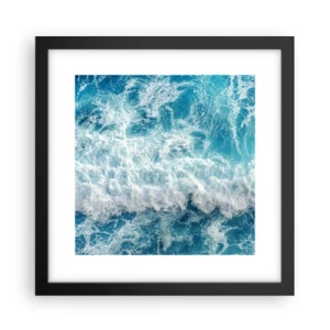 Poster in cornice nera - Con gioia e saltellando - 30x30 cm