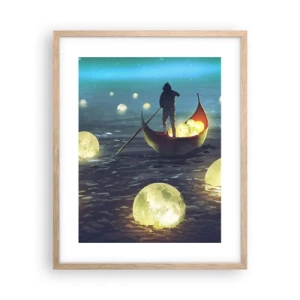 Poster in cornice rovere chiaro - Cose che neanche i filosofi hanno sognato - 40x50 cm