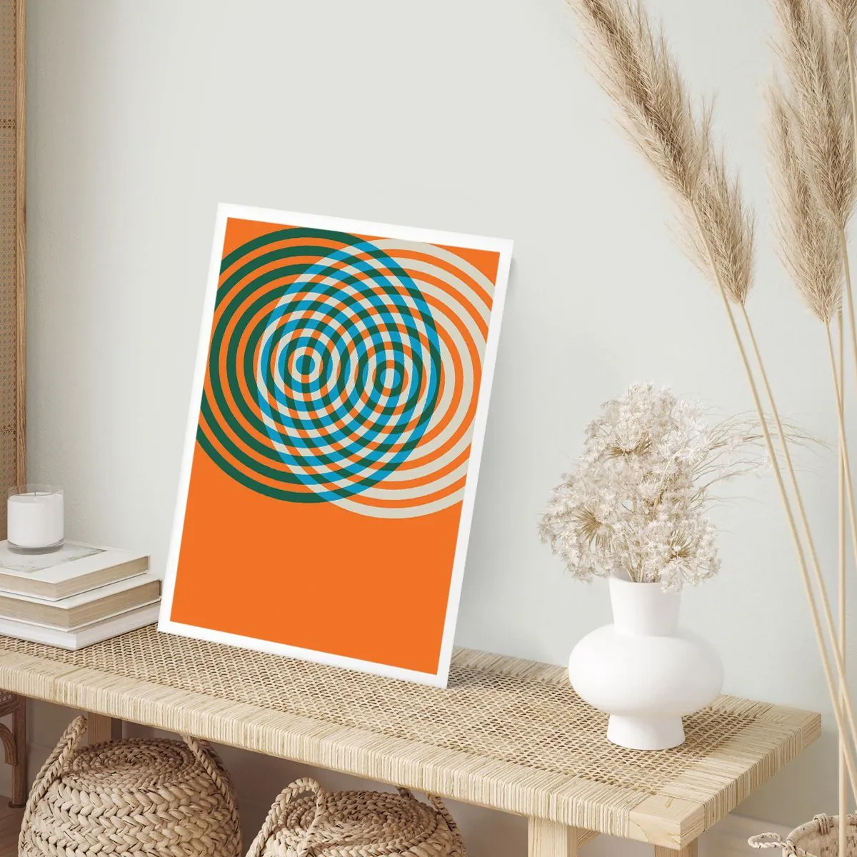 Poster - Composizione astratta a cerchi - 40x50 cm