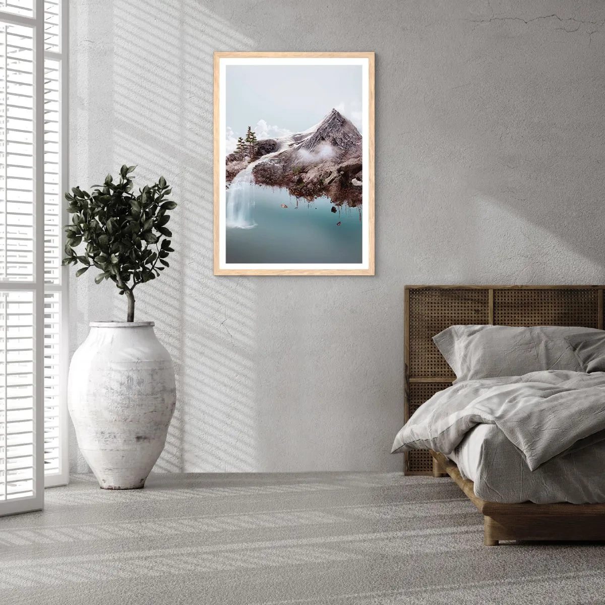 Poster in cornice rovere chiaro - Con l'occhio del surrealista - 50x70 cm