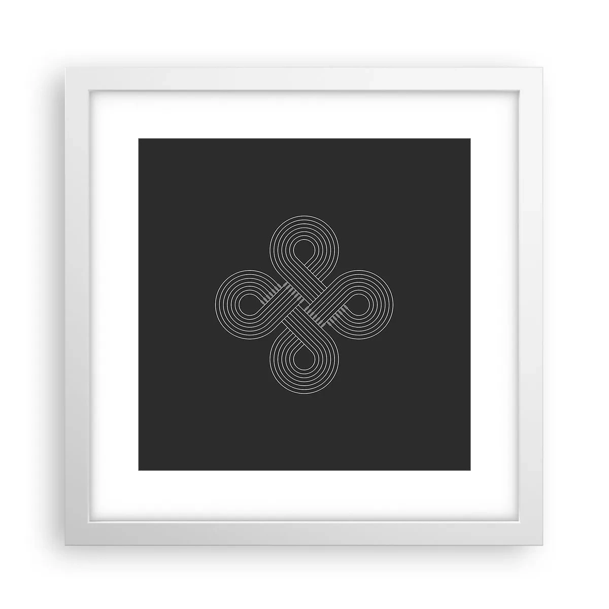 Poster in cornice bianca - Nello spirito celtico - 30x30 cm