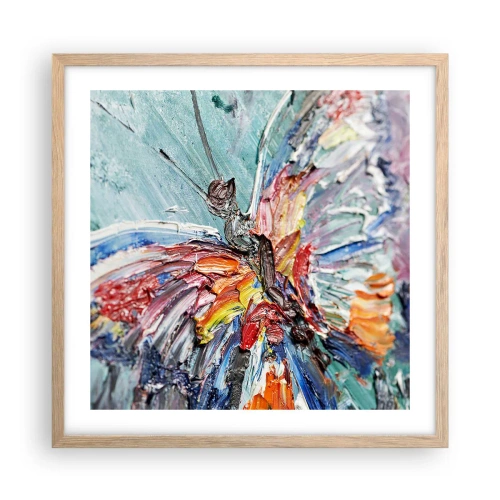 Poster in cornice rovere chiaro - Dipinto dalla natura - 50x50 cm