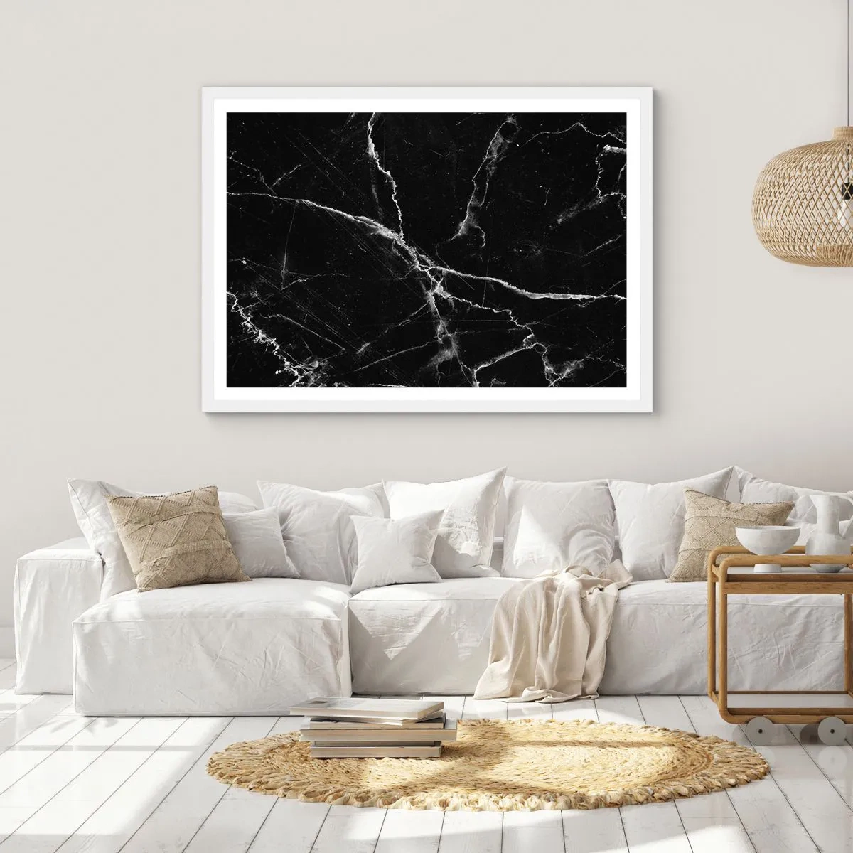 Poster in cornice bianca - La vita segreta delle pietre - 100x70 cm