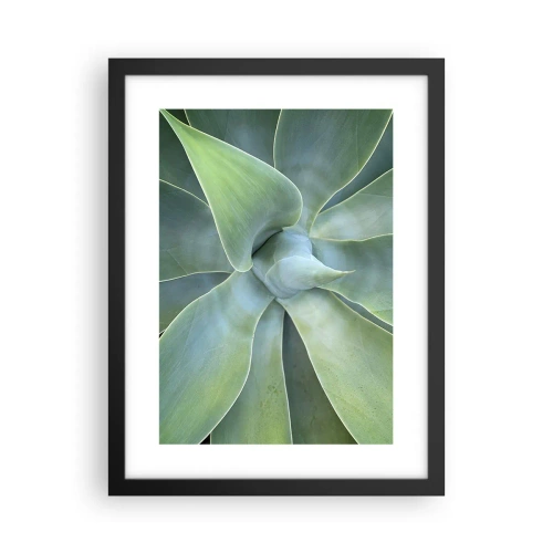 Poster in cornice nera - La nascita del verde - 30x40 cm