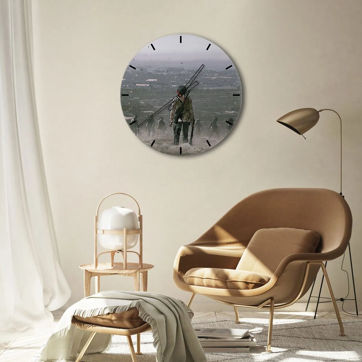 Orologio da parete - Orologio in Vetro - L'ultimo dei giusti? - 40x40 cm