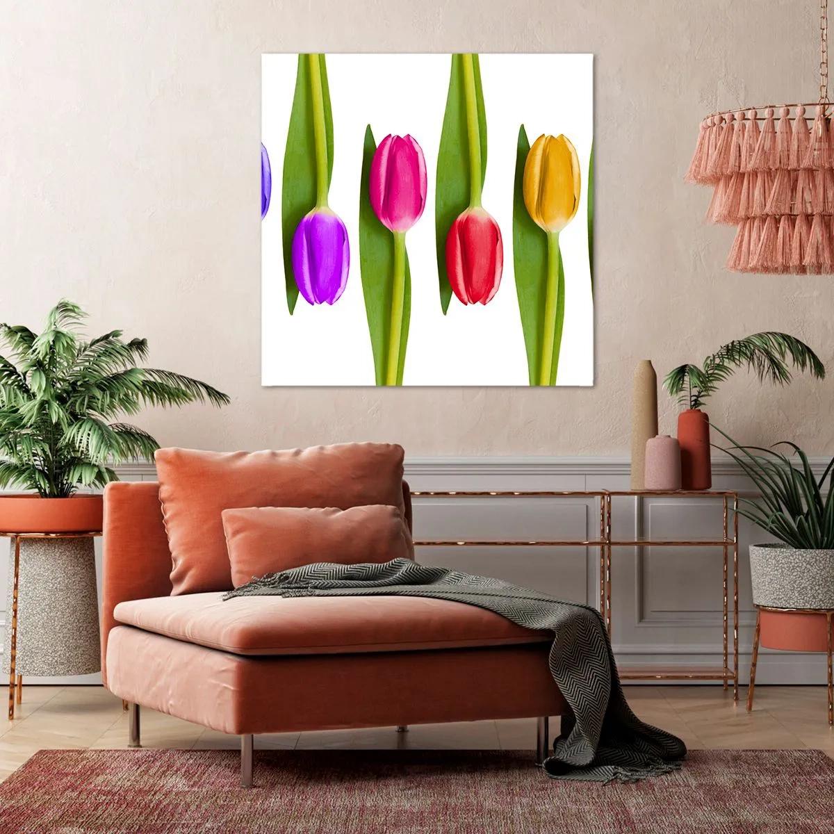 Quadro su tela - Stampe su Tela - Composizione arcobaleno - 50x50 cm