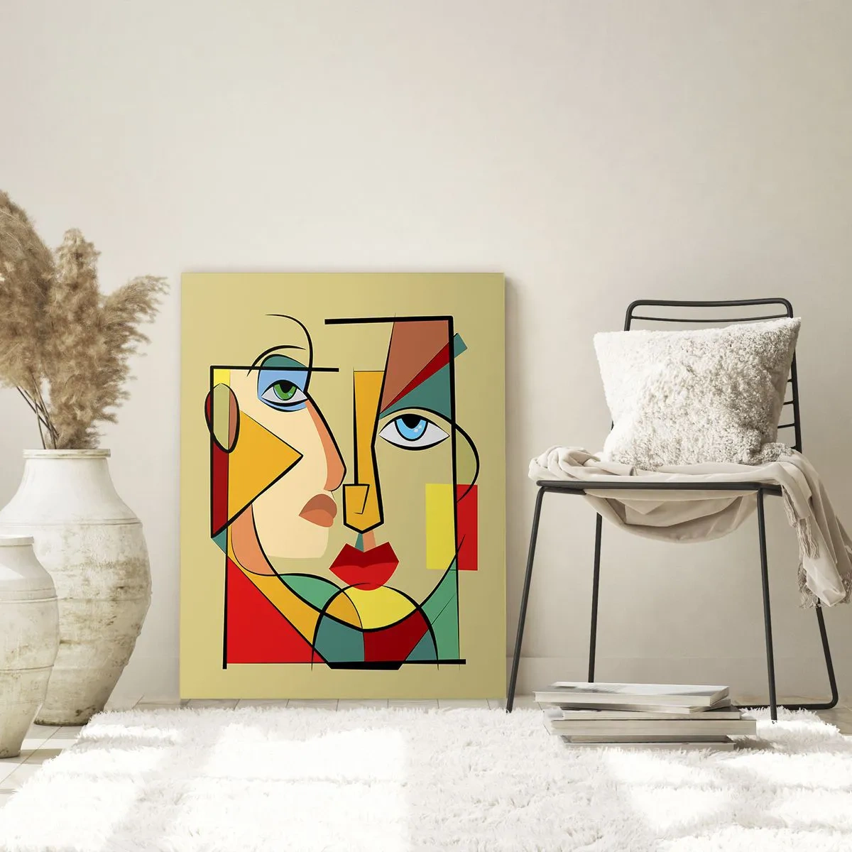 Quadro su vetro - Coppia affiatata - 80x120 cm