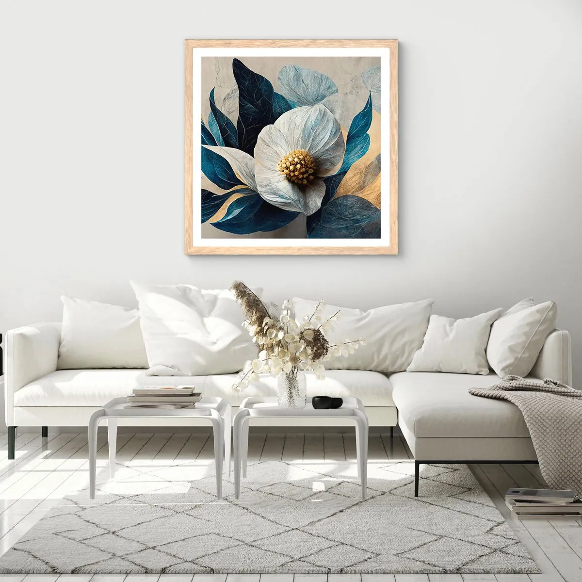 Poster in cornice rovere chiaro - Ha un cuore d'oro - 60x60 cm