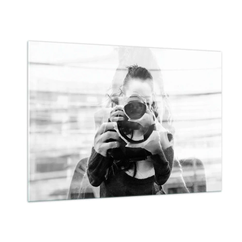 Quadro su vetro - Il creatore e il suo materiale - 100x70cm - Il creatore e il materiale - Decorazione murale moderna per soggiorno e camera da letto ARTTOR