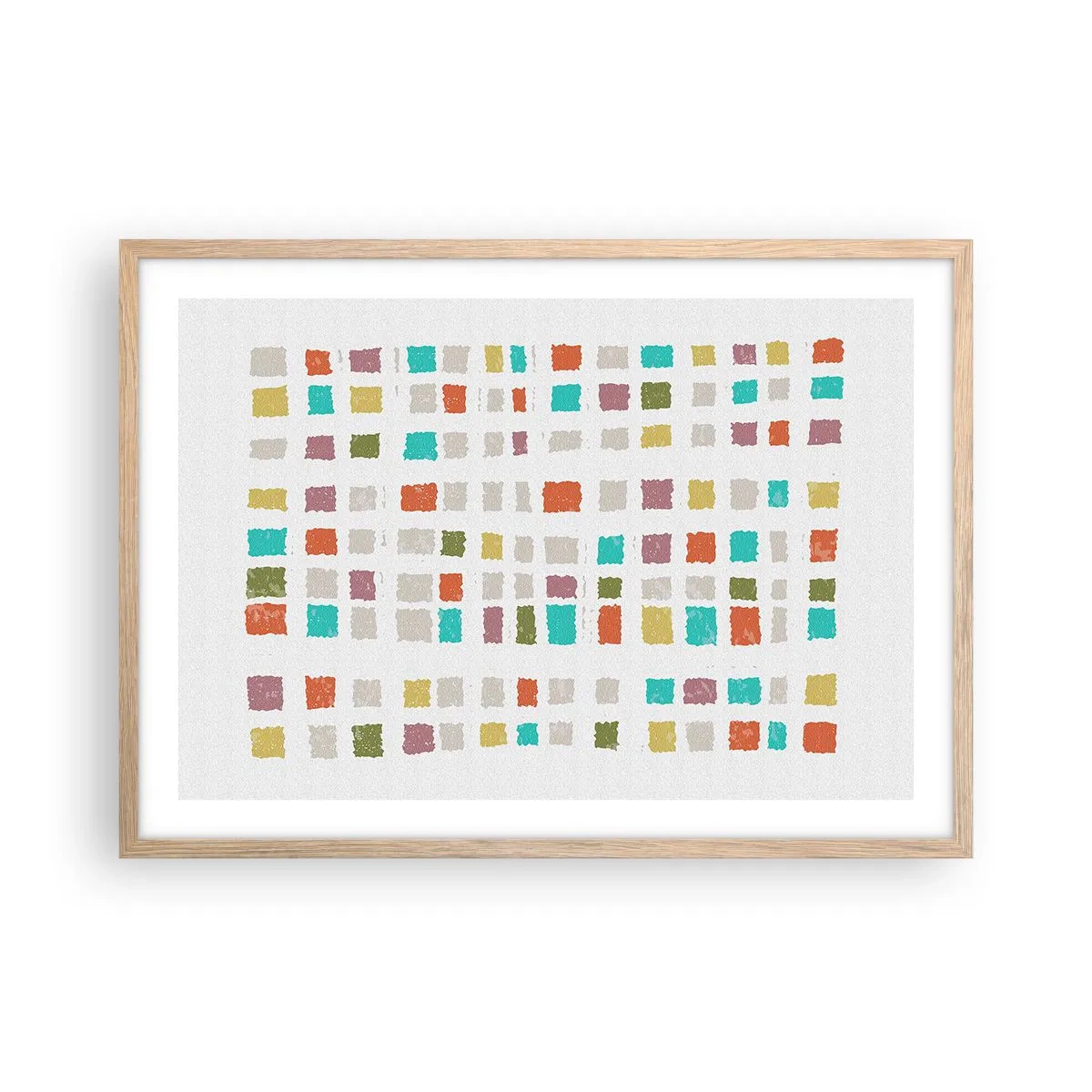 Poster in cornice rovere chiaro - Un gioco sconosciuto - 70x50 cm