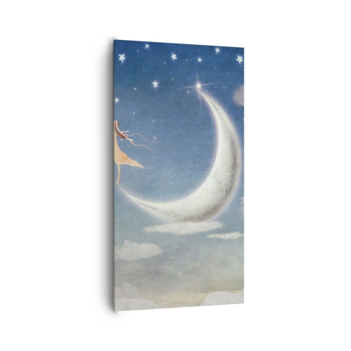 Quadro su tela - Stampe su Tela - Seduttrice celeste - 65x120 cm
