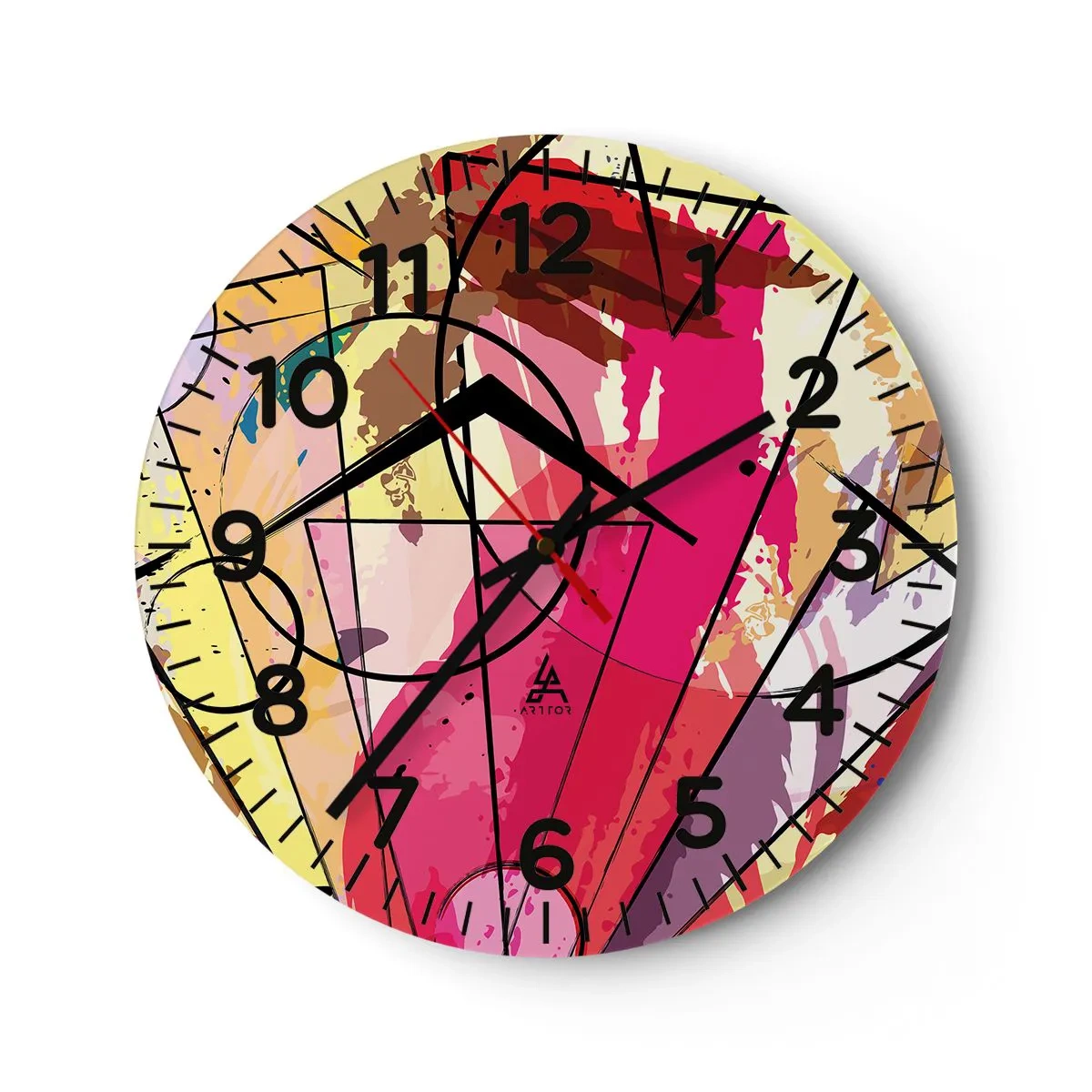 Orologio da parete - Orologio in Vetro - Esplosione - 30x30 cm