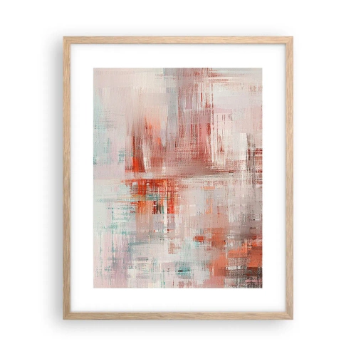 Poster in cornice rovere chiaro - Nebbiose e rosate - 40x50 cm