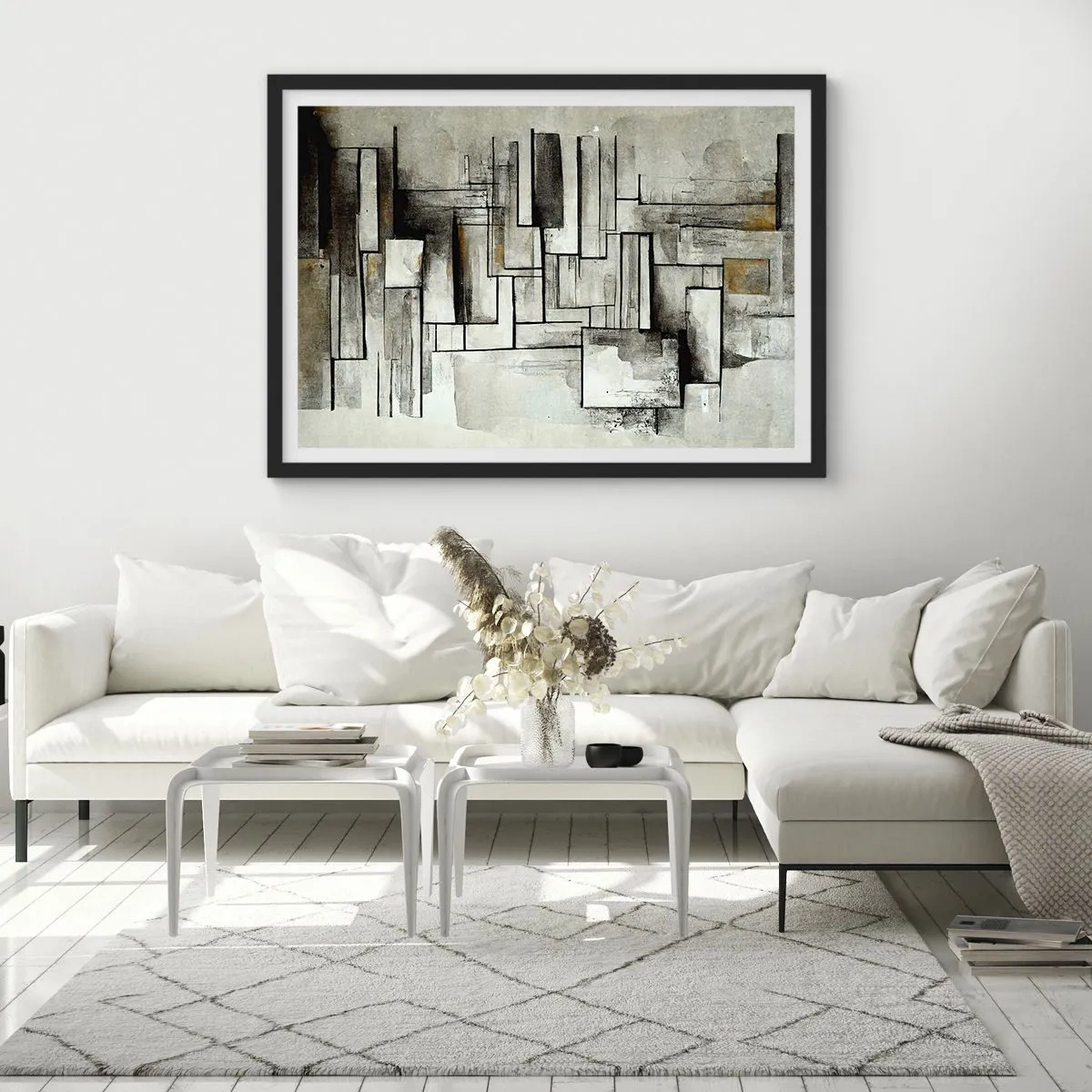 Poster in cornice nera - La forza della semplicità - 40x30 cm