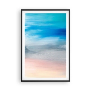 Poster in cornice nera - Gli elementi: l'aria - 61x91 cm