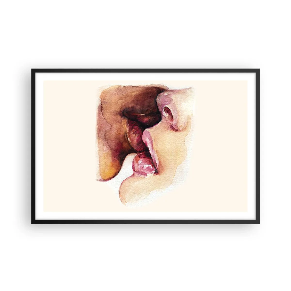 Poster in cornice nera - Come notte e giorno, terra e cielo - 91x61 cm