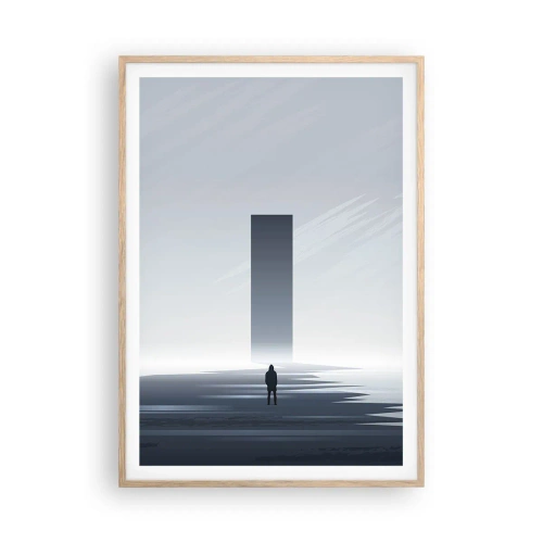 Poster in cornice rovere chiaro - Opportunità o minaccia? - 70x100 cm